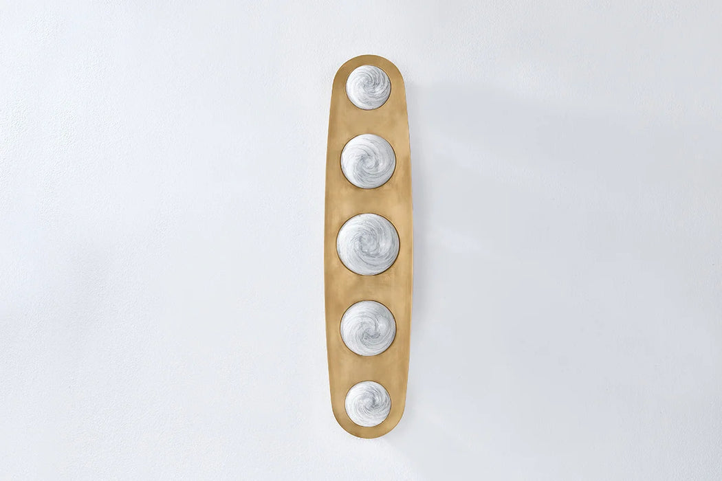 Corbett 472-05 Bezel 5-lt 31" Tall LED Wall Sconce