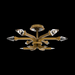 Schonbek Beyond BFM25524 Plumeria 6-lt 24" LED Flush Mount, CCT Selectable - Aged Brass