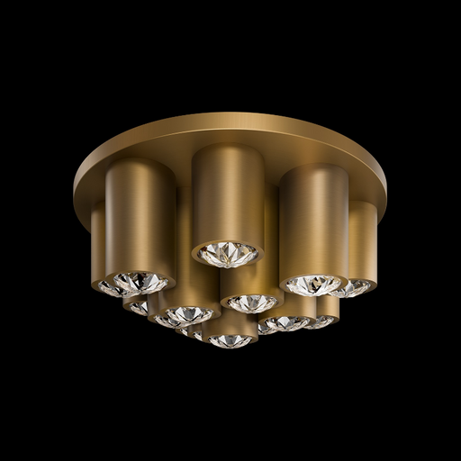 Schonbek Beyond BFM41519 Tamara 16-lt 19" LED Flush Mount, CCT Selectable - Aged Brass