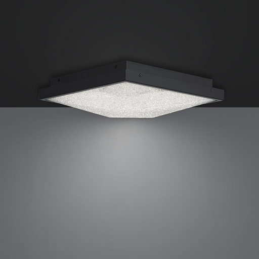 Schonbek Beyond BFM46512 Wisteria 1-lt 12" LED Flush Mount, CCT Selectable - Black