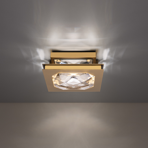 Schonbek Beyond BFM75210 Enchante 1-lt 10" LED Flush Mount, CCT Selectable - Aged Brass