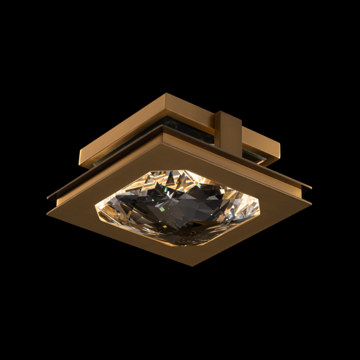 Schonbek Beyond BFM75210 Enchante 1-lt 10" LED Flush Mount, CCT Selectable - Aged Brass
