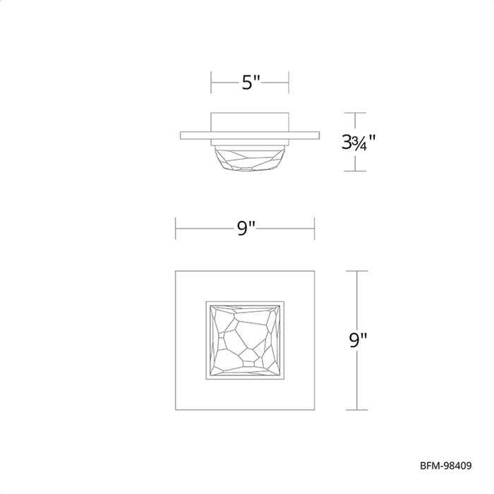 Schonbek Beyond BFM98409 Promenade 9" LED Flush Mount