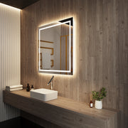 Paris Mirror Backlit Harmony 36" x 36" LED Lighted Mirror, 3CCT Selectable