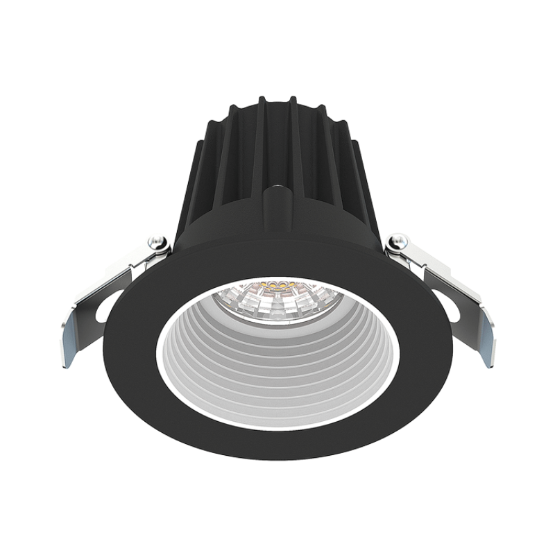 Lotus JXL-COB02-R09W 2" 9W LED Round Economy Recessed Downlight, 5CCT Selectable - Baffle White/Black