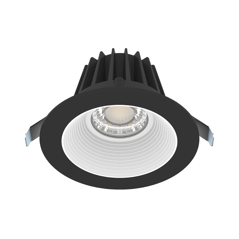 Lotus JXL-COB04-R15W 4" 15W LED Round Economy Recessed Downlight, 5CCT Selectable - Baffle White/Black