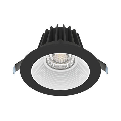 Lotus JXL-COB04-R15W 4" 15W LED Round Economy Recessed Downlight, 5CCT Selectable - Baffle White/Black