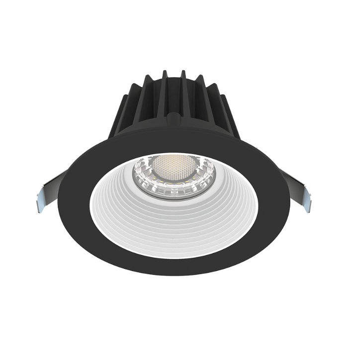 Lotus JXL-COB04-R15W 4" 15W LED Round Economy Recessed Downlight, 5CCT Selectable - Baffle White/Black