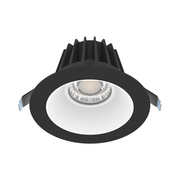 Lotus JXL-COB04-R15W 4" 15W LED Round Economy Recessed Downlight, 5CCT Selectable - Smooth White/Black