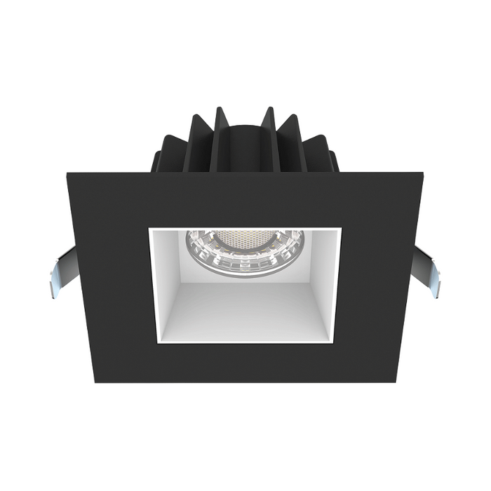 Lotus JXL-COB04-S15W 4" 15W LED Square Economy Recessed Downlight, 5CCT Selectable - Smooth White/Black
