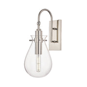 Hudson Valley BKO100 Ivy 1-lt 18" Tall Wall Sconce-Polished Nickel