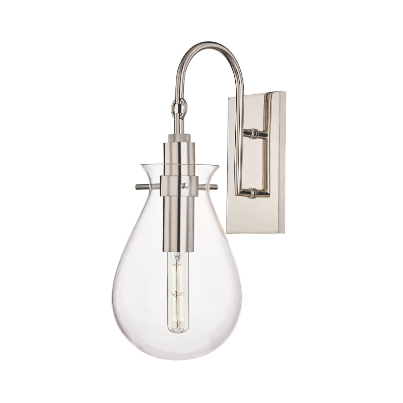 Hudson Valley BKO100 Ivy 1-lt 18" Tall Wall Sconce-Polished Nickel
