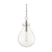 Hudson Valley BKO102 Ivy 1-lt 13" Pendant-Polished Nickel