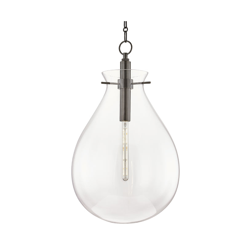 Hudson Valley BKO103 Ivy 1-lt 18" Pendant-Old Bronze