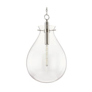 Hudson Valley BKO103 Ivy 1-lt 18" Pendant-Polished Nickel