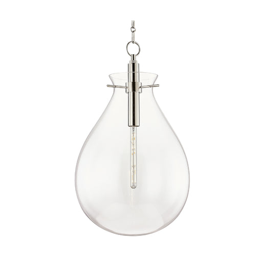 Hudson Valley BKO103 Ivy 1-lt 18" Pendant-Polished Nickel