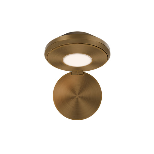 dweLED BL-13505 Flipside 1-lt 5" LED Task Light - Aged Brass