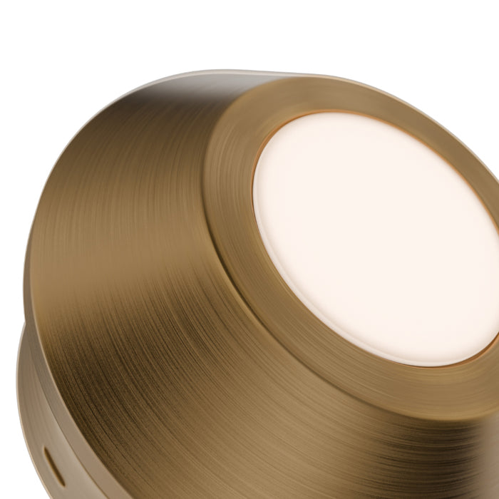dweLED BL-13505 Flipside 1-lt 5" LED Task Light - Aged Brass
