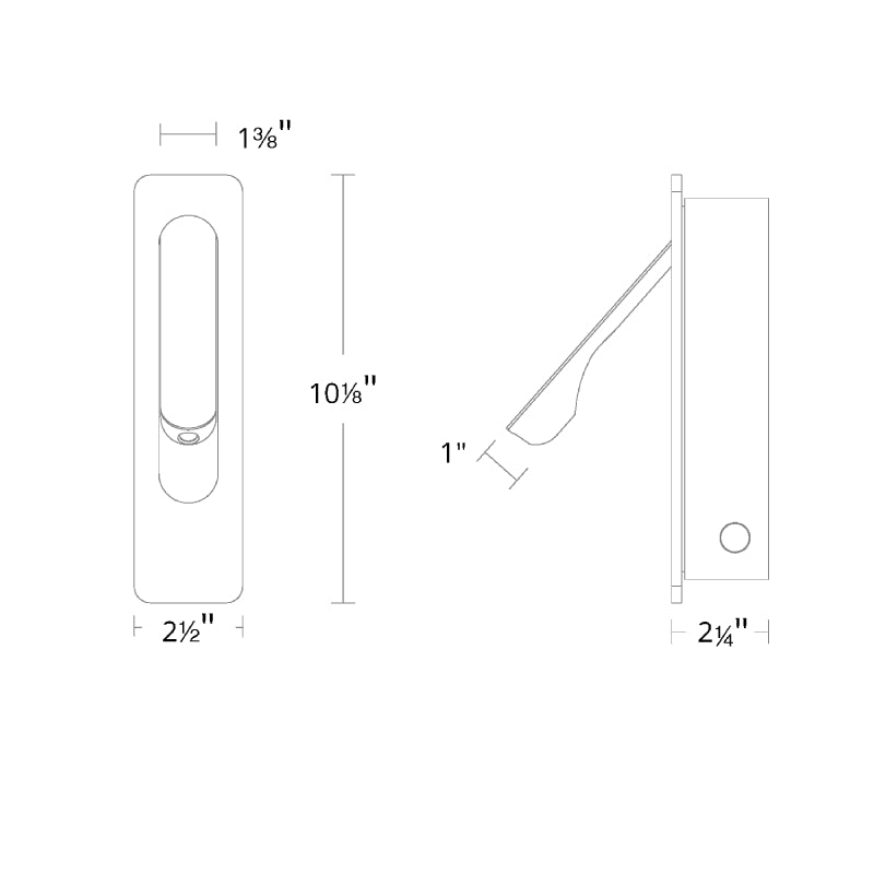 Modern Forms BL-19510 Line Up 1-lt 10" Tall LED Wall Sconce