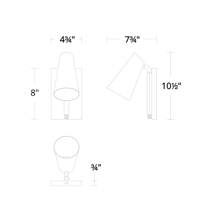 Modern Form BL-24908 Stylus 1-lt 11" Tall LED Picture Light