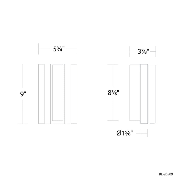Modern Forms BL-26509 Ivery 1-lt 9" Tall LED Wall Sconce