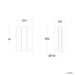 Modern Forms BL-26509 Ivery 1-lt 9" Tall LED Wall Sconce