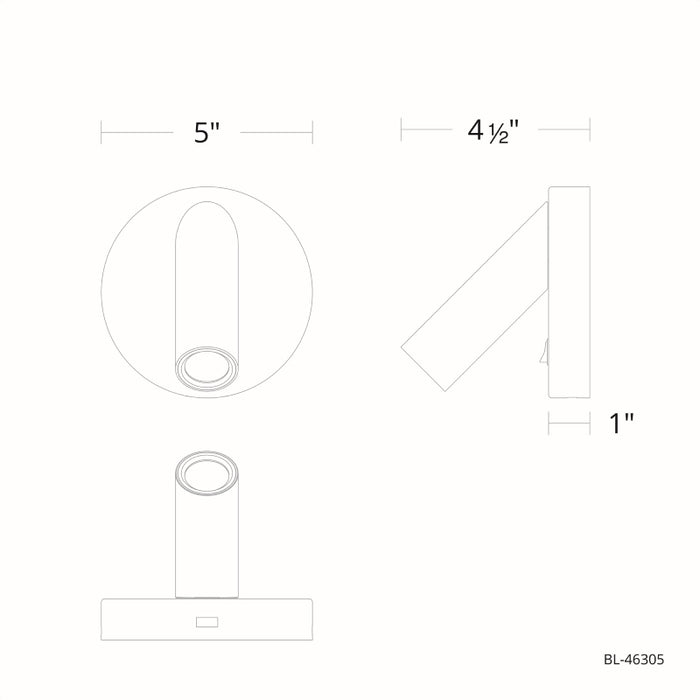 Modern Forms BL-46305 Aspire 1-lt 5" LED Picture Light