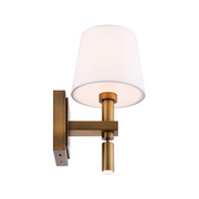 dweLED BL110610 Chloe 1-lt 11" Tall LED Task Light - Aged Brass