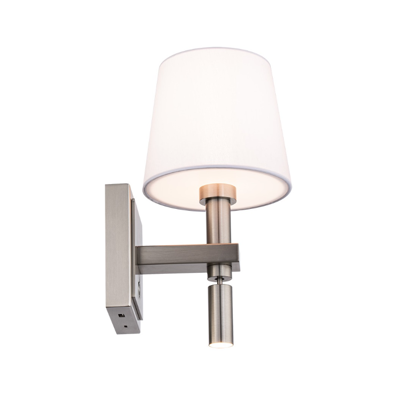 dweLED BL110610 Chloe 1-lt 11" Tall LED Task Light - Brushed Nickel