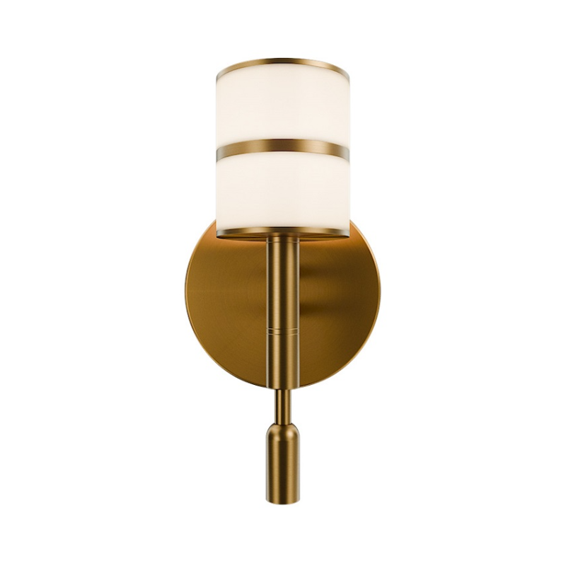 dweLED BL117609 Veer 2-lt 9" Tall LED Task Light, 4CCT - Aged Brass