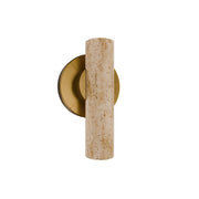 Modern Forms BL234608 Holden 1-lt 8" Tall LED Picture Light - Beige Travertine/Aged Brass