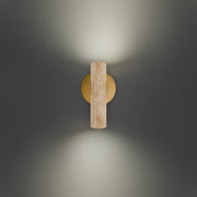 Modern Forms BL234608 Holden 1-lt 8" Tall LED Picture Light - Beige Travertine/Aged Brass