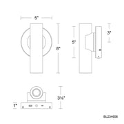 Modern Forms BL234608 Holden 1-lt 8" Tall LED Picture Light