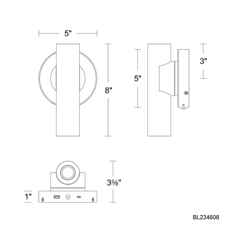 Modern Forms BL234608 Holden 1-lt 8" Tall LED Picture Light
