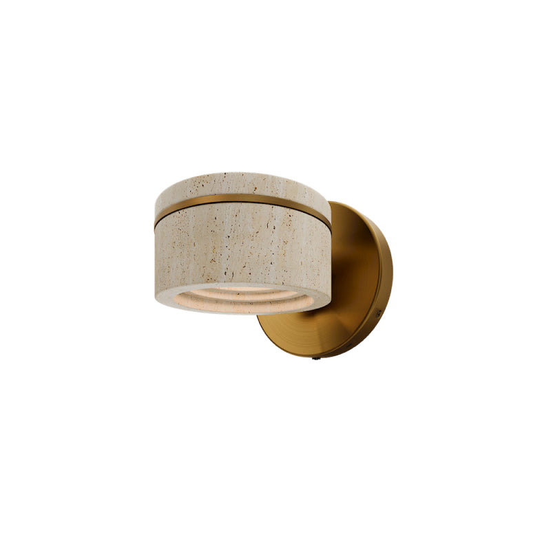 Modern Forms BL248606 Sorin 1-lt 5" LED Picture Light - Beige Travertine/Aged Brass
