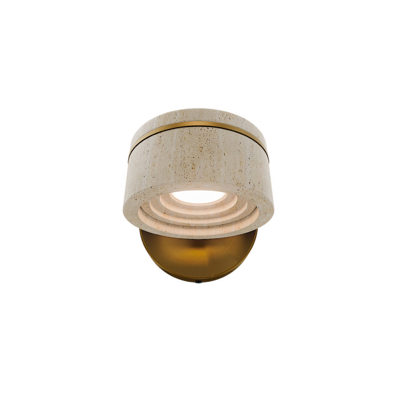 Modern Forms BL248606 Sorin 1-lt 5" LED Picture Light - Beige Travertine/Aged Brass