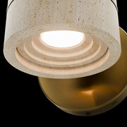 Modern Forms BL248606 Sorin 1-lt 5" LED Picture Light - Beige Travertine/Aged Brass
