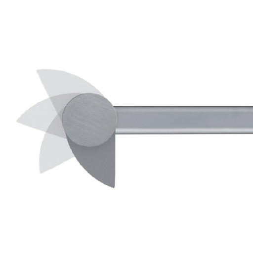 Core BLDE 4-ft 330° Rotating LED Wall Washer, 6W/ft., 120V-277V, 4000K, 0-10V, 6" Stem