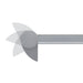 Core BLDE 4-ft 330° Rotating LED Wall Washer, 6W/ft., 120V-277V, 4000K, 0-10V, 6" Stem