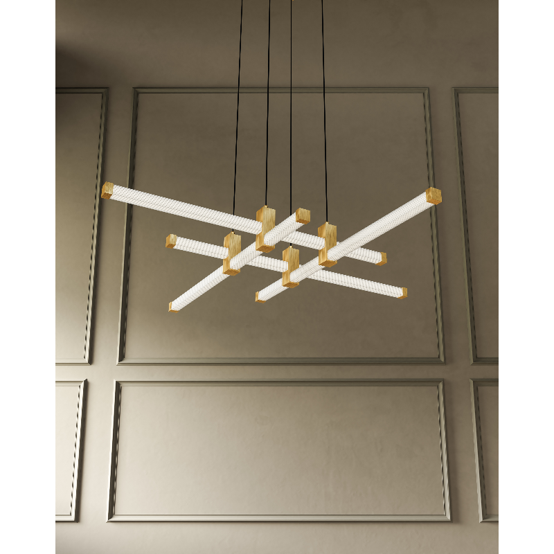 Kuzco CH23534 Blade 4-lt 34" LED Chandelier
