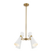 Alora Mood CH574424 Blake 4-lt 24" Chandelier - White/Aged Gold