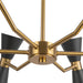 Alora Mood CH574632 Blake 6-lt 32" Chandelier - Matte Black/Aged Gold
