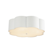 Alora Mood FM603314 Blossom 3-lt 14" Flush Mount - Antique White