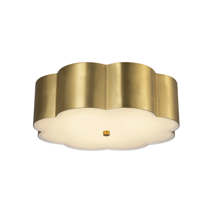 Alora Mood FM603314 Blossom 3-lt 14" Flush Mount - Brushed Gold