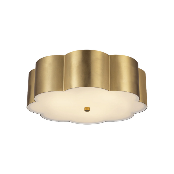 Alora Mood FM603314 Blossom 3-lt 14" Flush Mount - Brushed Gold
