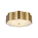 Alora Mood FM603314 Blossom 3-lt 14" Flush Mount - Brushed Gold