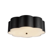 Alora Mood FM603314 Blossom 3-lt 14" Flush Mount - Matte Black