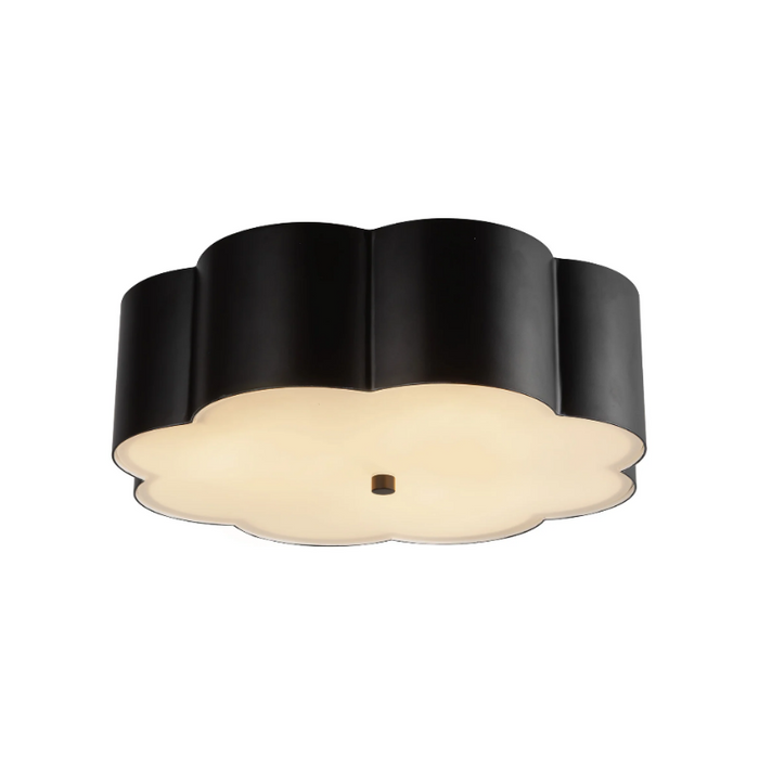 Alora Mood FM603314 Blossom 3-lt 14" Flush Mount - Matte Black
