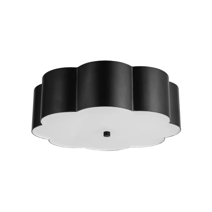 Alora Mood FM603314 Blossom 3-lt 14" Flush Mount - Matte Black