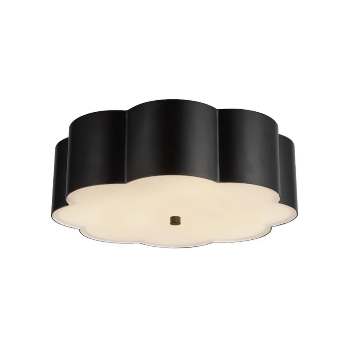 Alora Mood FM603314 Blossom 3-lt 14" Flush Mount - Matte Black